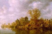 Jan van  Goyen River Landscape China oil painting reproduction
